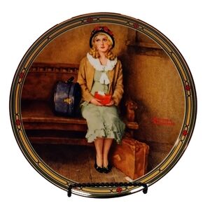 A Young Girls Dream Collectors Plate from Norman Rockwell's American Dream 1930